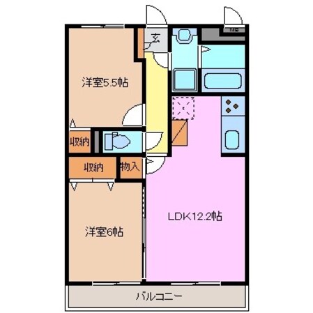 長太ノ浦駅 徒歩4分 3階の物件間取画像